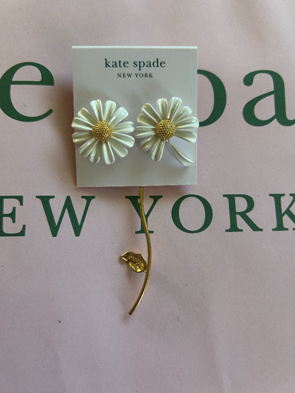 NWT kate spade  Into The Bloom Statement Earrings
